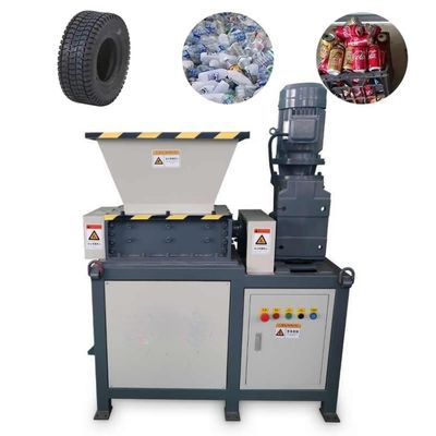 110-130kg/h 고무 분쇄 기계 목재 팔레트 타이어 재활용 Shredder 기계