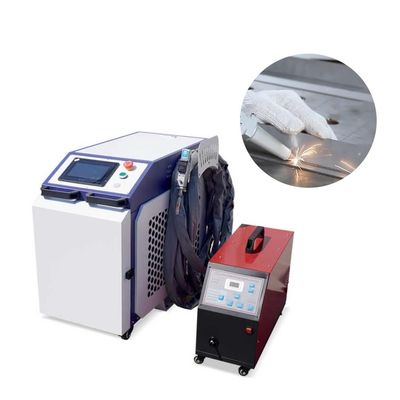 1400mm 로봇 팔 레이저 용접 기계 500W 최대 출력 전력 및 빨간 빛 위치 정확성